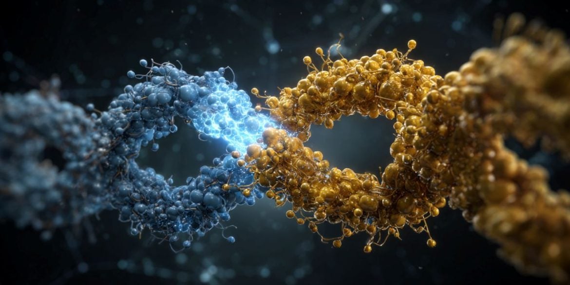 This shows a protein.