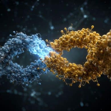 This shows a protein.