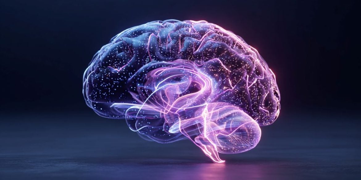 This shows a glowing brain.