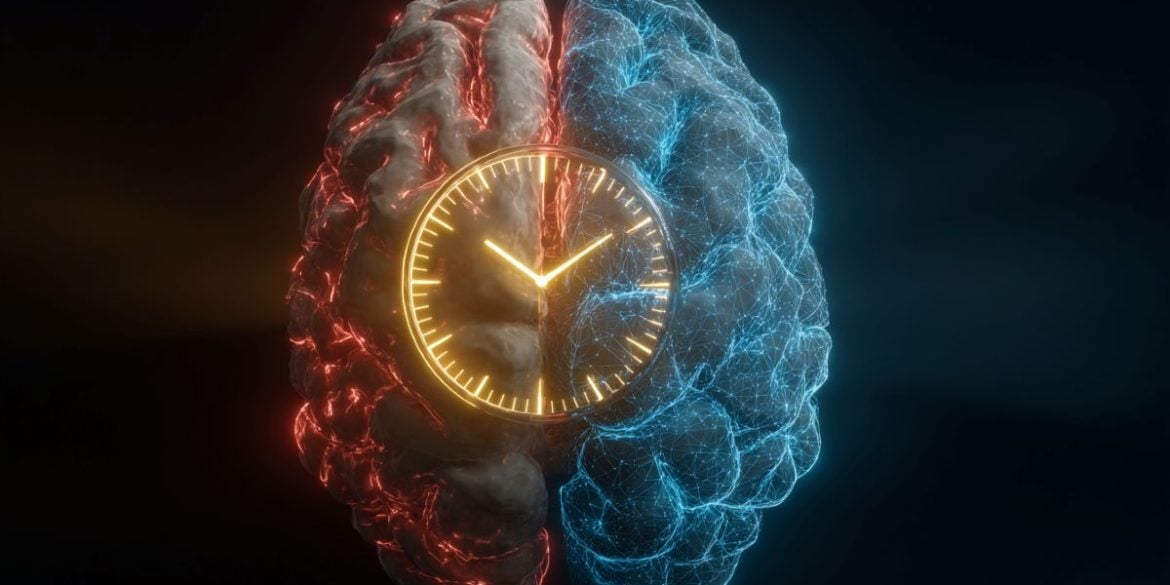 This shows a brain and a clock.