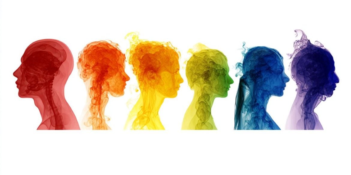 This shows the outline of heads.