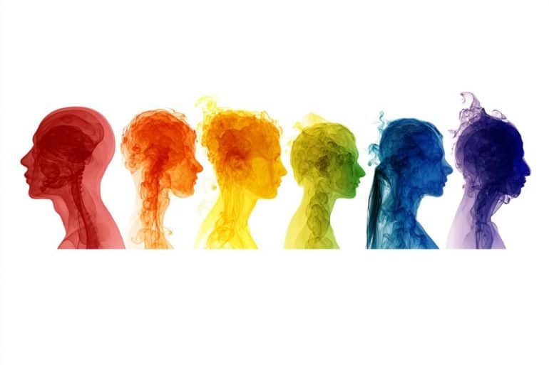 This shows the outline of heads.