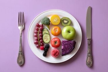 This shows a plate of healthy foods.