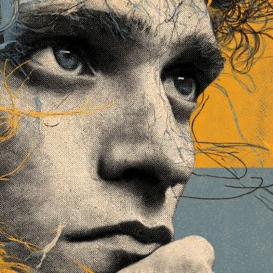 This shows a person's face.