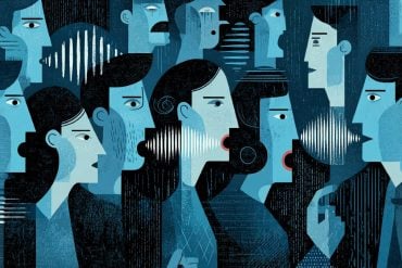 This shows people and robots talking.