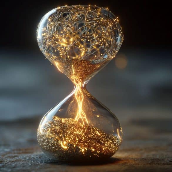 This shows a digital hourglass.