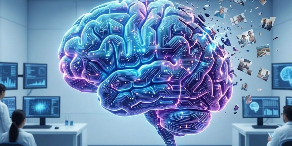 This shows a digital brain.