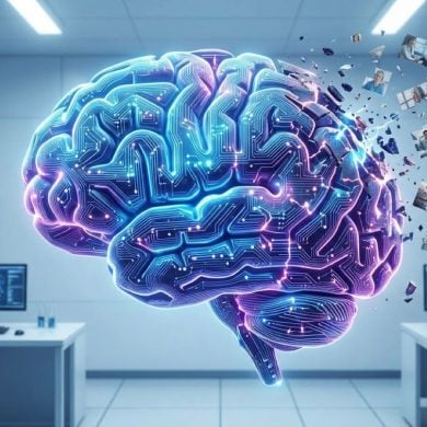 This shows a digital brain.