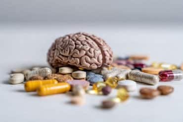 This shows a brain and pills.