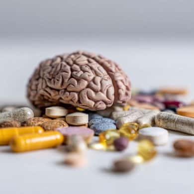 This shows a brain and pills.