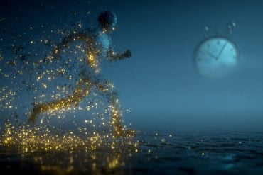 This shows a man running.