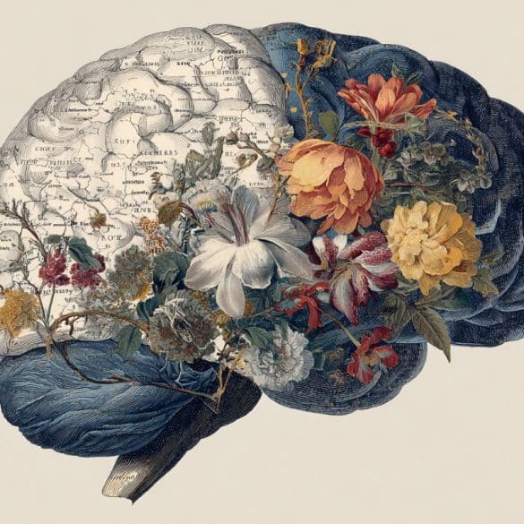 This shows a brain.
