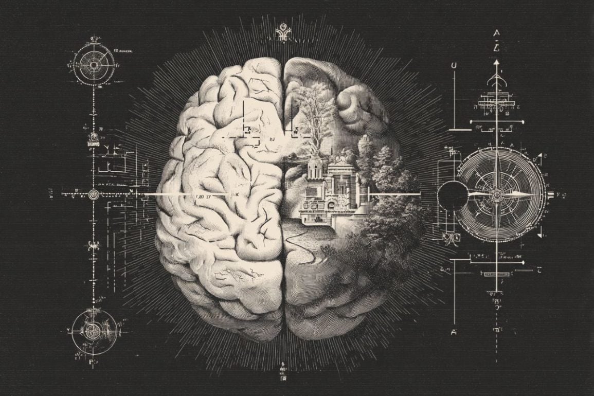 Right-to-Left Brain Circuit Essential for Navigation