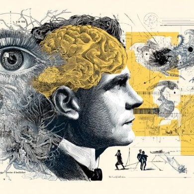 This shows a head and a brain.