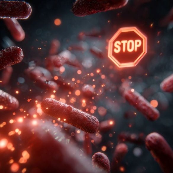 This shows gut bacteria.