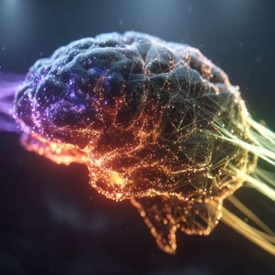 This shows a digital brain.