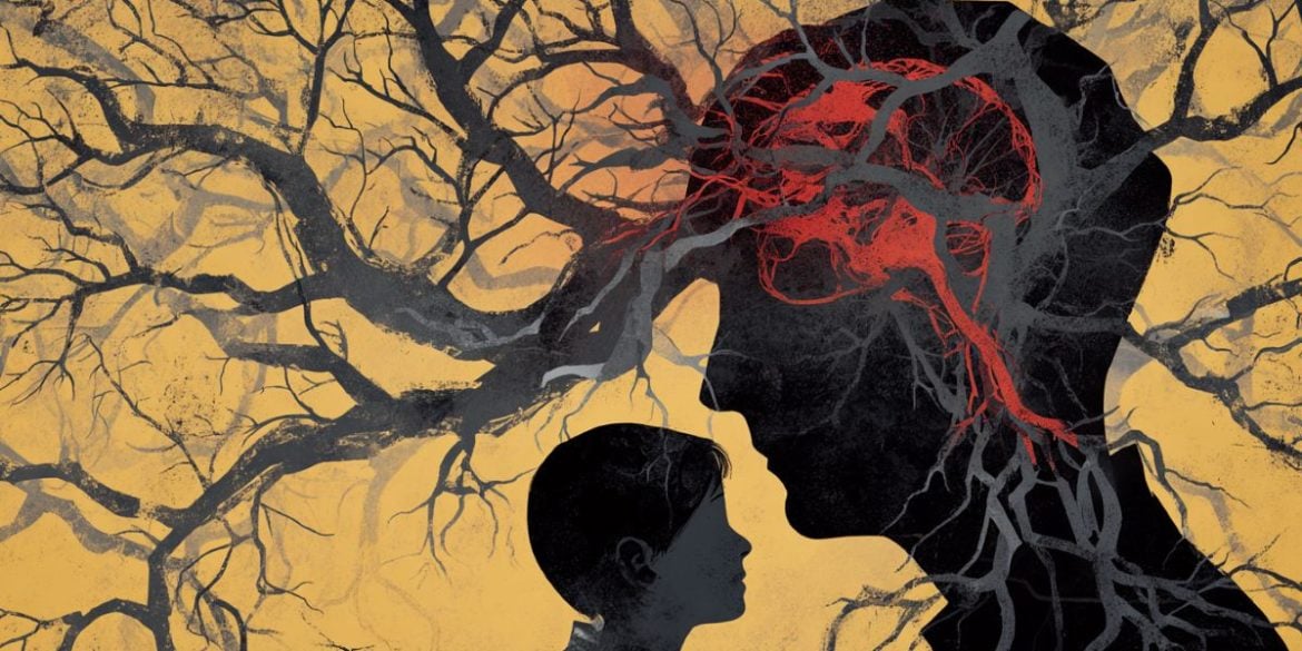 This shows a toddler and a teen head's outlined.