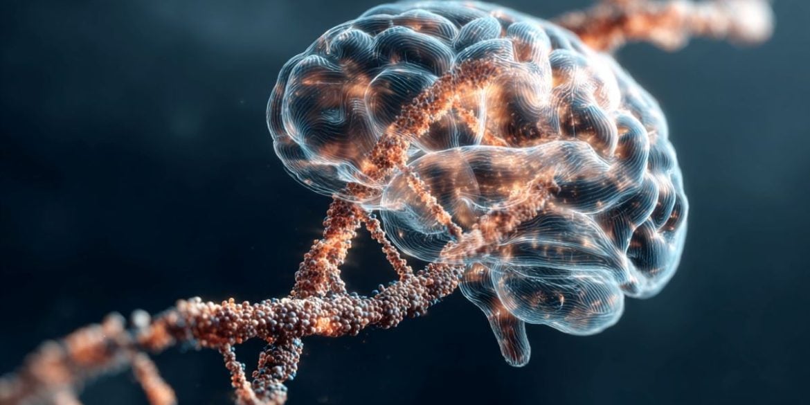 This shows DNA and a brain.