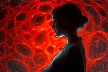 This shows a pregnant women and cells.