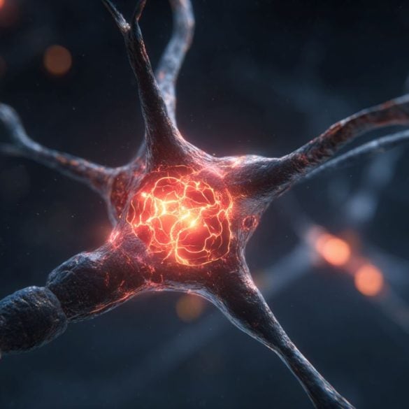 This shows a neuron.