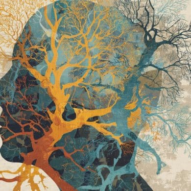 This shows a head and neurons.