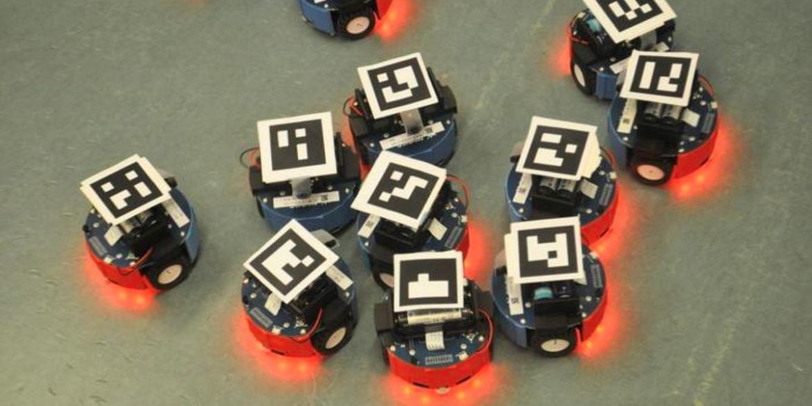 This shows the swarm robots.