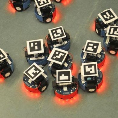 This shows the swarm robots.