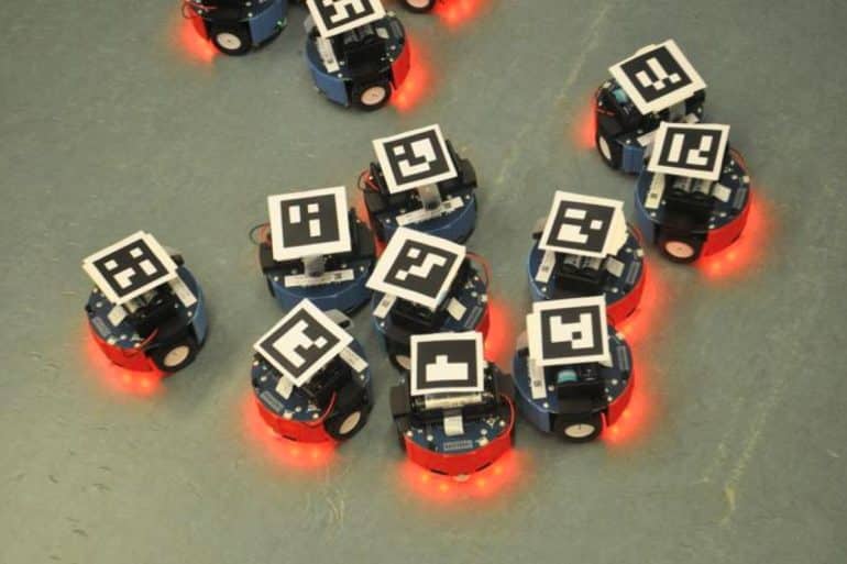 This shows the swarm robots.