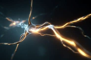 This shows a lit up neuron.