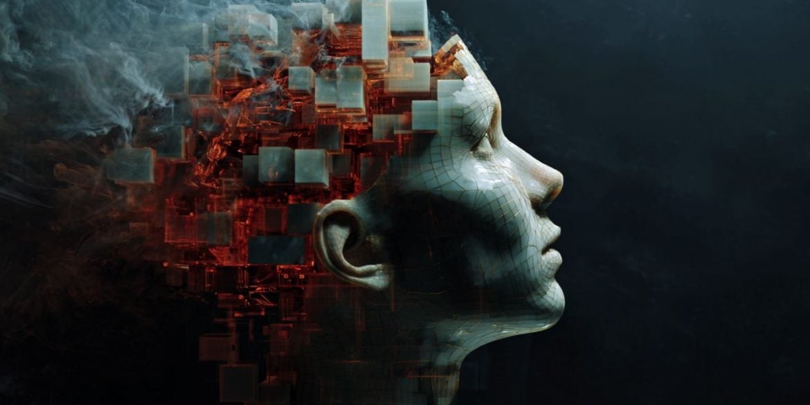 This shows a head made of blocks.