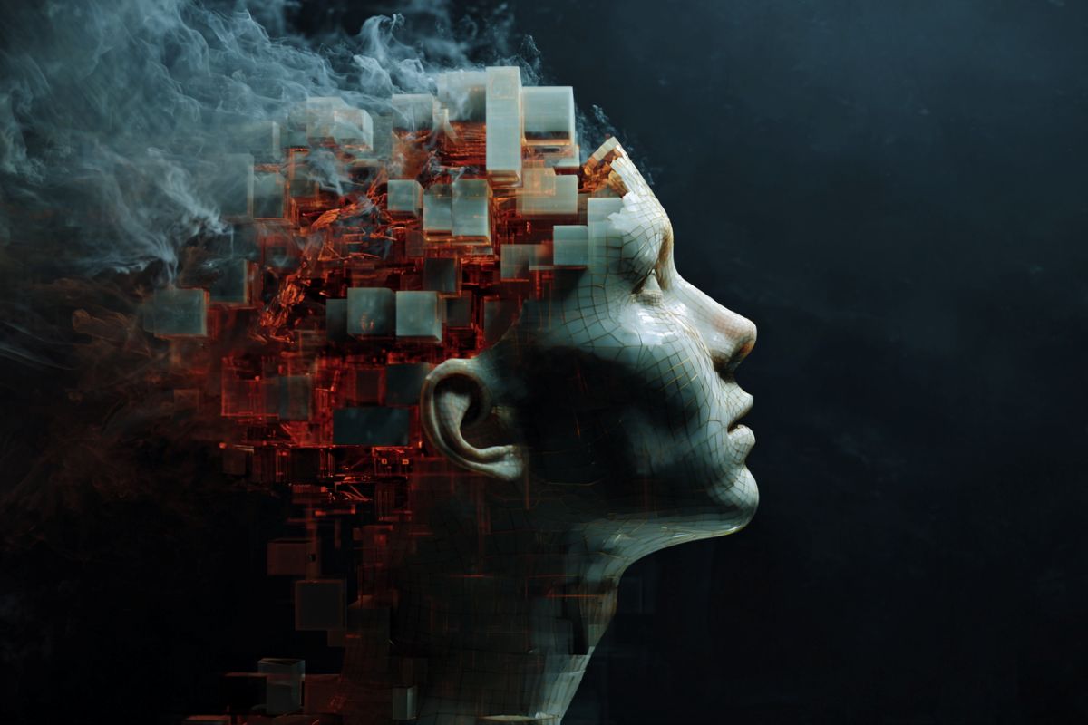 This shows a head made of blocks.