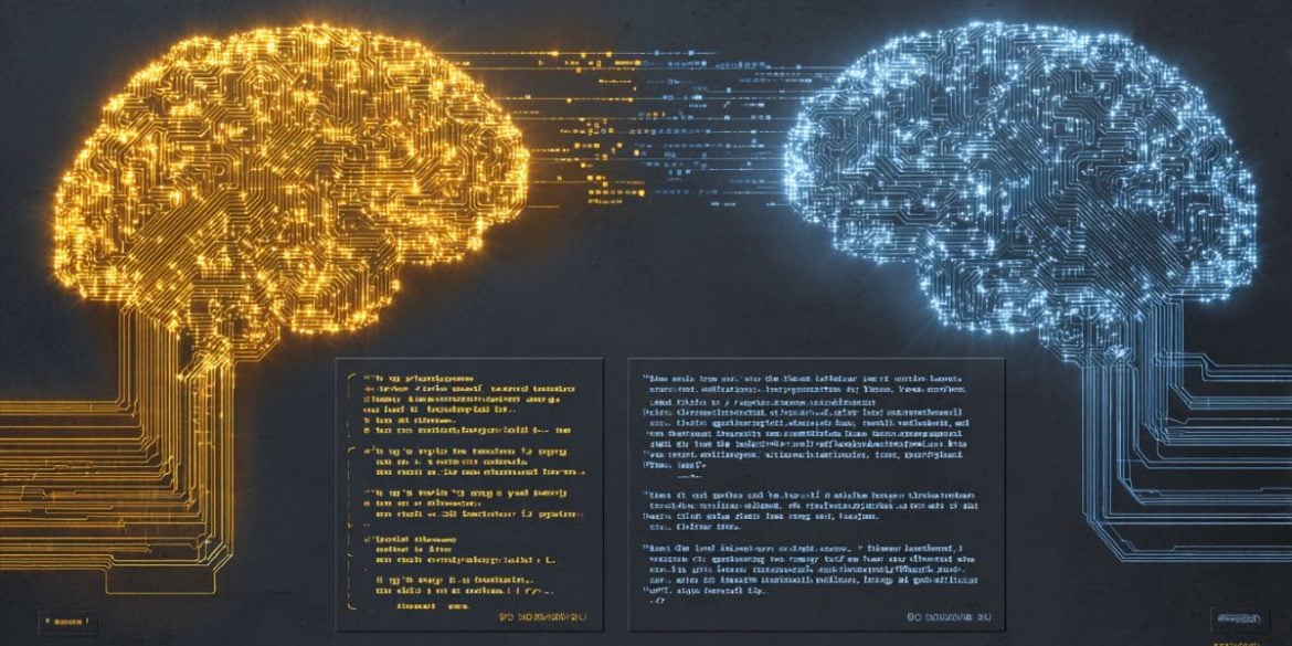 This shows two computer generated brains.