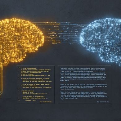 This shows two computer generated brains.