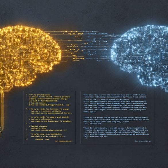This shows two computer generated brains.