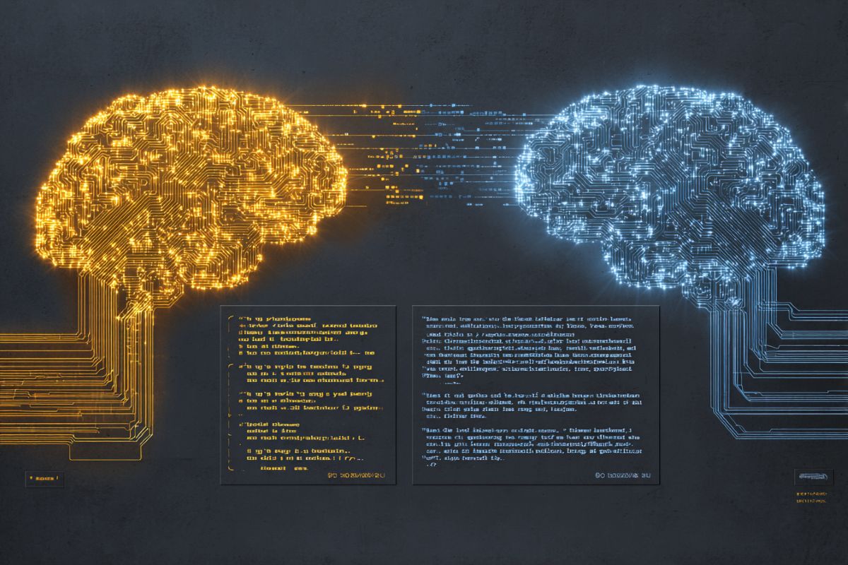 This shows two computer generated brains.