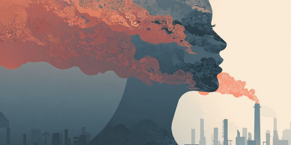This shows a head and smokestacks.