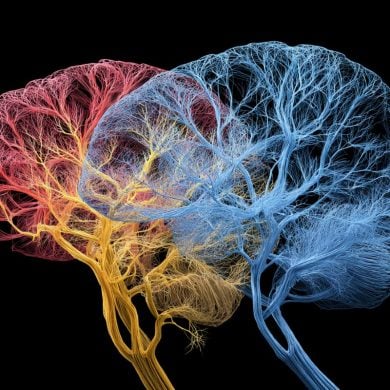 This shows two brains.