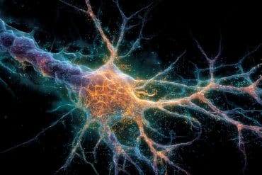 This shows a neuron.