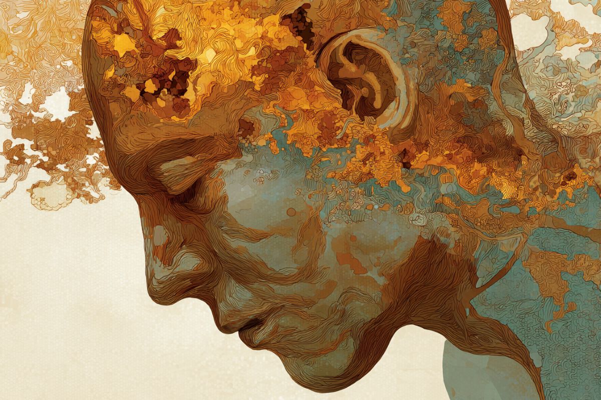 This shows a person's head.