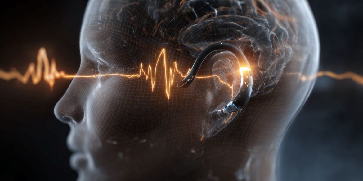 This shows a head and soundwaves.
