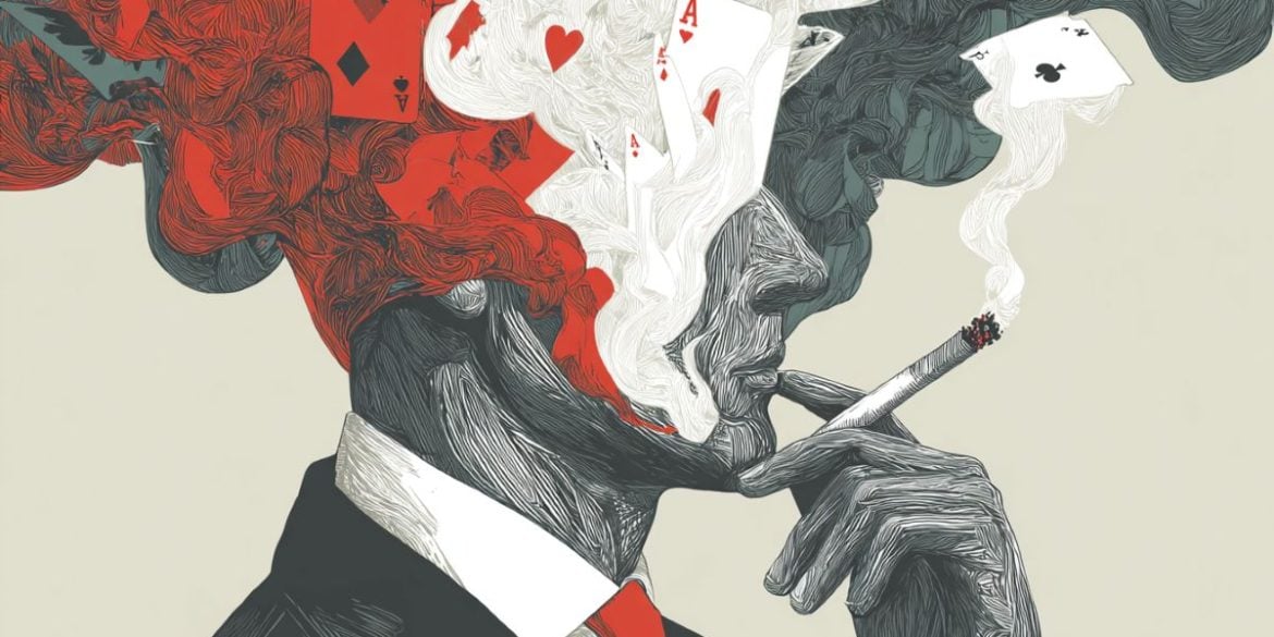 This shows a fuzzy head and a cigarette.