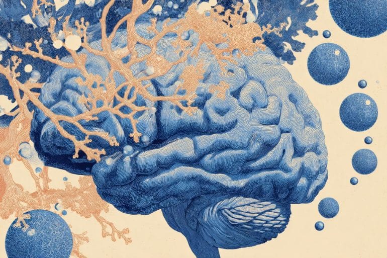 This shows a brain.
