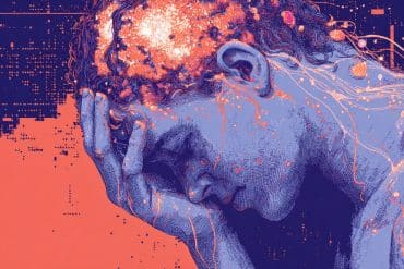 This shows a depressed person holding their head.