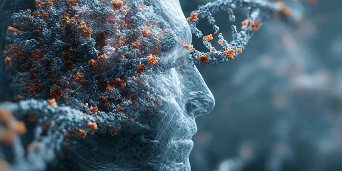 This shows a head and DNA.