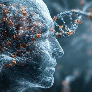 This shows a head and DNA.