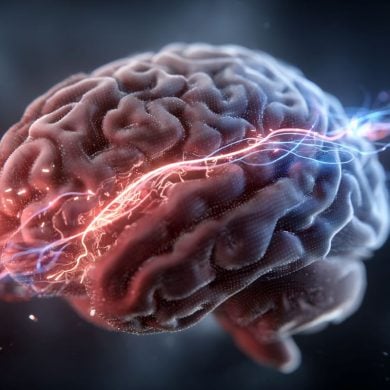 This shows a brain.