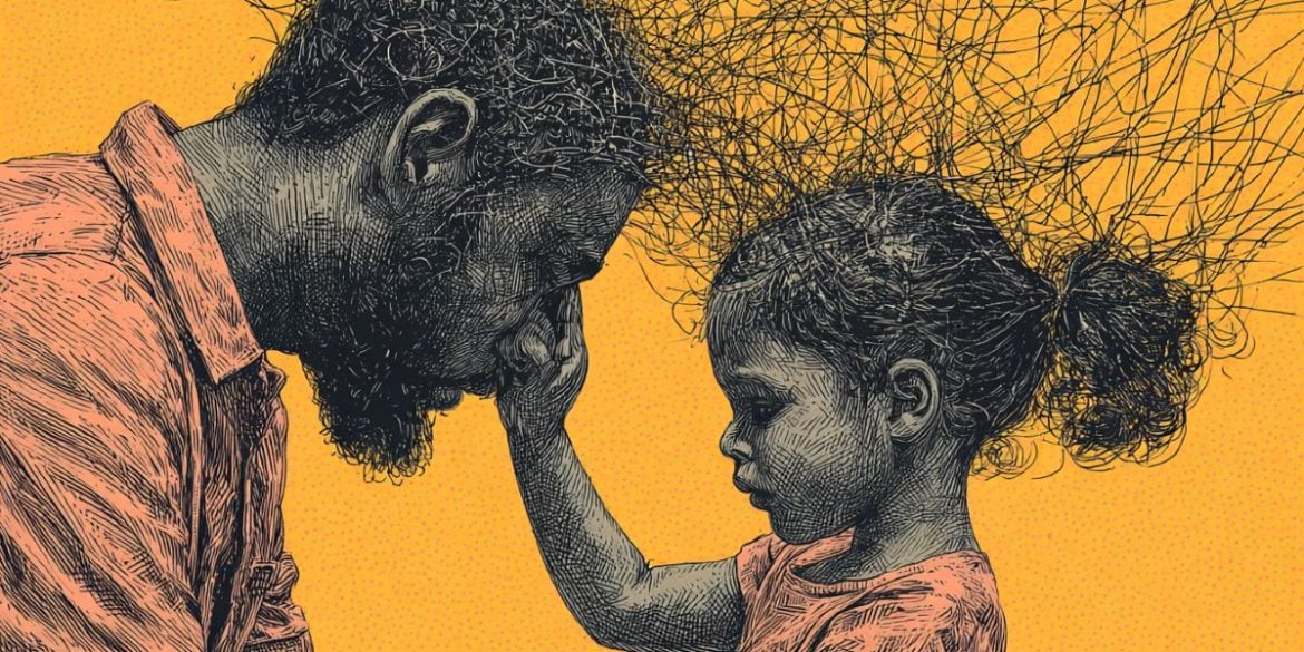 This shows a girl and her dad.