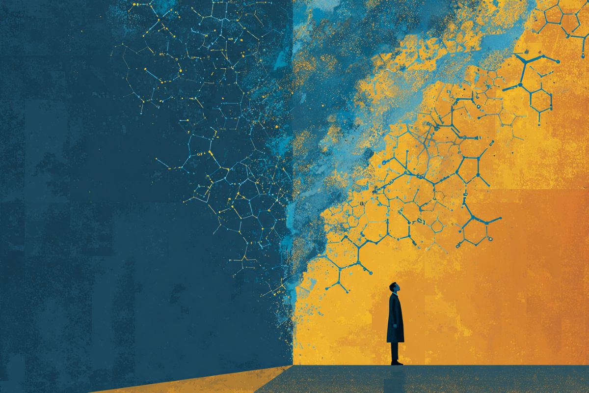 This shows molecules.