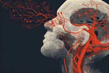 This shows the outline of a head.