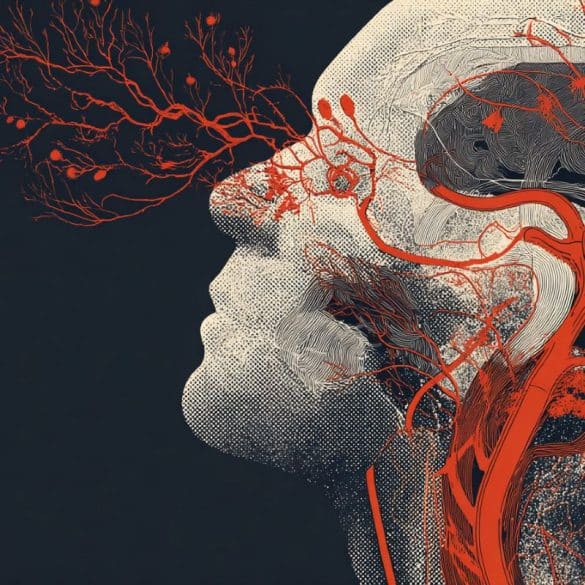 This shows the outline of a head.
